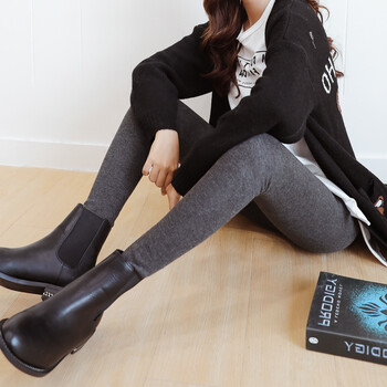 嘉奈2017新款秋冬纯棉加绒加厚打底裤女秋裤外穿韩版百搭秋季长裤冬季