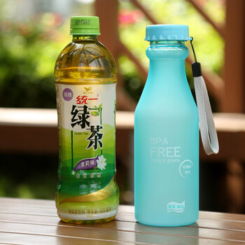 优道运动水杯 美国Tritan材质 便携运动水壶 防漏户外旅行水壶SA529A 炫红360ML