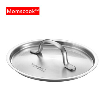 Momscook 德国工艺进口18/10不锈钢奶锅 宝宝辅食锅16CM高度12CM 不锈钢色