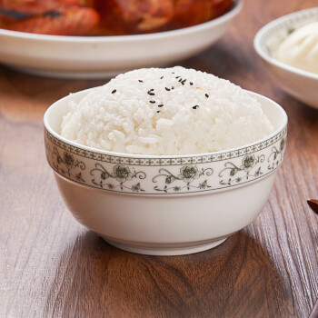5英寸)欧式小汤碗大米饭碗护边碗(4只装)绿韵
