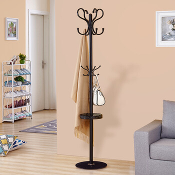 衣架落地家用卧室衣服架子落地挂衣架简约现代实木韩式衣帽架落地生活