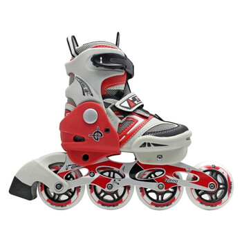 632/633/636儿童入门速滑鞋 滚轴溜冰鞋 竞速直排轮滑鞋 632速滑红色