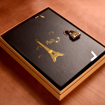 密码锁diy相册手工制作粘贴式影集情侣宝宝成长记录本情人节礼物 密码