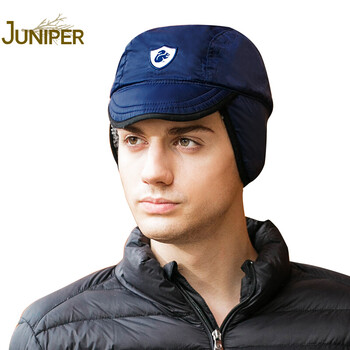 juniper帽子男冬男士保暖帽户外防风滑雪帽防水护耳冬帽休闲防寒帽子