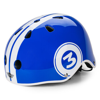 儿童自行车安全防护头盔小朋友骑行安全帽可调节武磊代言宝马mini蓝色