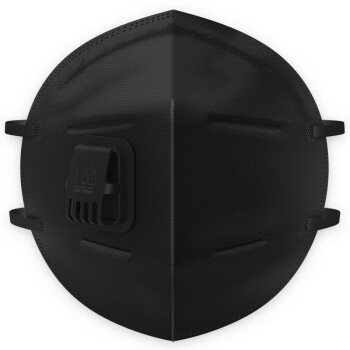 畅呼吸 防护口罩（折叠款）单枚装 大码 黑色JM02V-N95