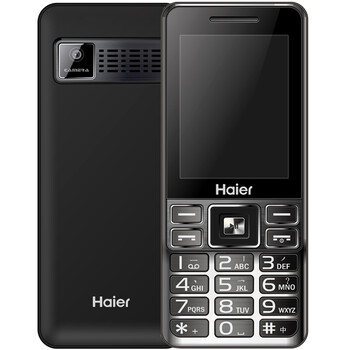 海尔（Haier） M319 移动/联通2G 双卡双待 老人手机 博雅黑