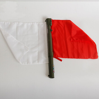 多功能双色信号手旗 户外野战指挥旗带喇叭三色闪光灯