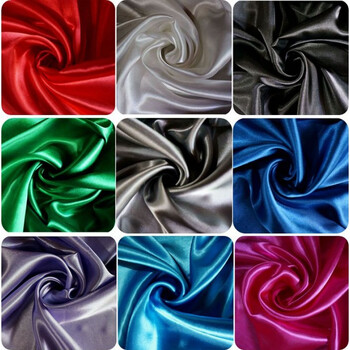 高密度色丁软缎 舞蹈演出面料 装饰丝绸缎布料 婚庆背景礼服 米白色