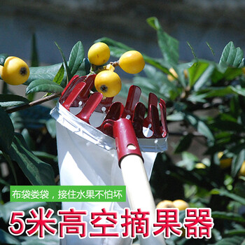 楠花绿坊 金贝萝农资摘杨梅园艺工具高空摘果器园林园艺采摘器手动摘
