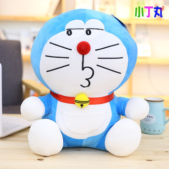 时尚创意呆萌哆啦a梦公仔机器猫毛绒儿童玩具女生叮当猫蓝胖子布娃娃