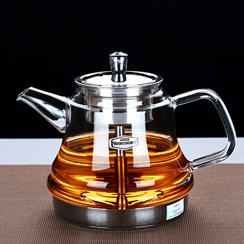 borunhome 蒸茶器煮茶器 玻璃蒸茶壶 电热电磁炉加热全自动蒸汽黑茶