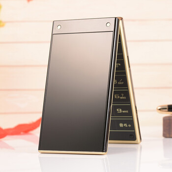 海尔（Haier）M316 移动/联通2G 翻盖老人手机 钢琴黑