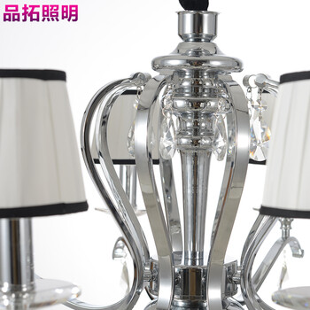 品拓 欧式吊灯 客厅吊灯简约美式 餐厅吊顶灯艺术卧室灯饰灯具 8头吊灯