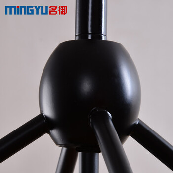 名御 美式铁艺个性创意艺术 魔豆吊灯  北欧复古工业风餐厅玻璃灯具 5头-带LED暖白光