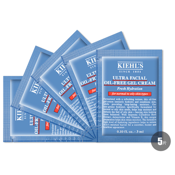 科颜氏(kiehls) 试用装 高保湿清爽面霜3ml*5袋_ 3折现价49元