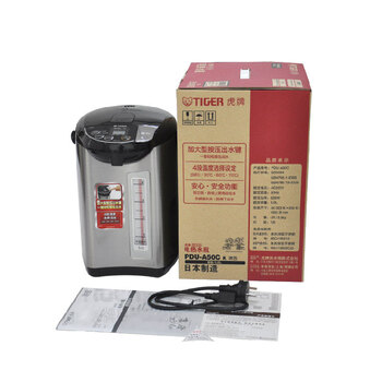 TIGER/虎牌保温瓶日本原装进口电热水壶电热水瓶  PDU-A50C 5.0L 黑K