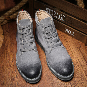 休闲鞋男鞋秋冬季新款运动板鞋男士户外皮鞋子男 黑色 38