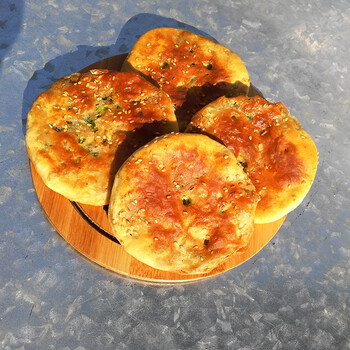 福建特产建瓯光饼 大肉饼 传统的碳火瓷炉烤制 纯手工特色小吃