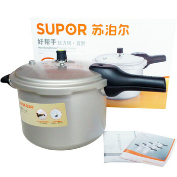 苏泊尔(SUPOR)高压锅24cm铝合金直型压力锅7.0L压力煲明火燃气锅具YL243H2