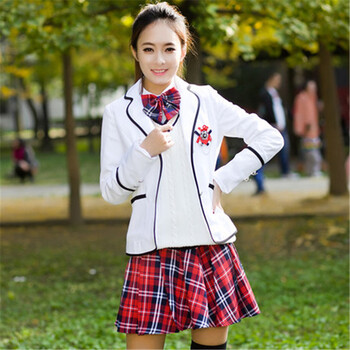 秋冬季校服背心套装英伦学院派制服学院风学生服装韩国女生水手服 06