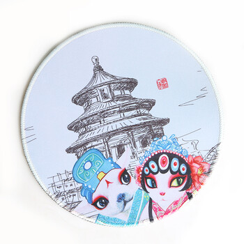 非遗文创锦和家国粹防滑鼠标垫牡丹亭