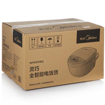 
                                        
                                                                                美的（Midea）电饭煲电饭锅2-6人迷你小容量3L微压蒸汽阀24小时预约黄晶内胆家用蒸米饭锅WFS3018Q                