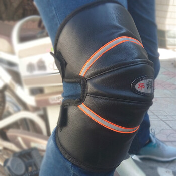摩托车护膝男士 女式电动车护腿仿秋冬季防寒保暖小护盖