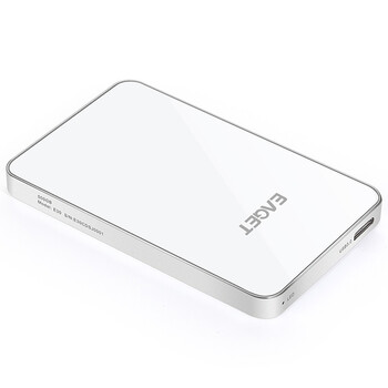 忆捷（EAGET） E30-500G USB3.0高速移动硬盘 时尚硬加密全金属 银白色8.8mm轻薄设计