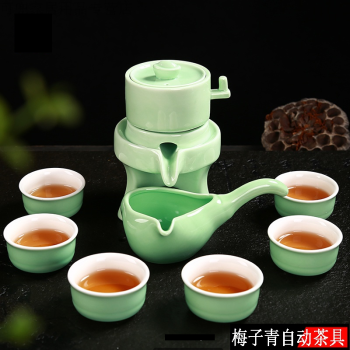 全自動茶具套裝 懶人防燙功夫石磨沖泡茶器整套茶具擺件裝飾茶寵茶盤