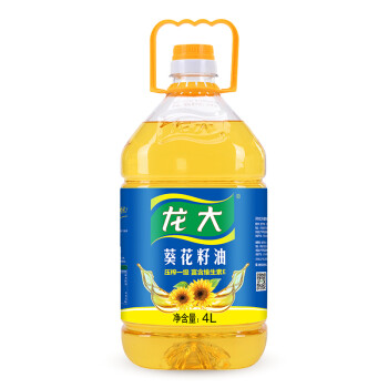 龙大葵花籽油 龙大压榨一级食用油葵花籽油欧洲进口原料4l 行情报价价格评测 京东