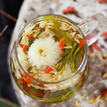 桑菊饮凉茶菊花熬夜降茶肝明目茶枸杞决明子茶