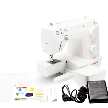 
                                        蝴蝶缝纫机旗舰店 蝴蝶牌家用电动多功能缝纫机 JH8230A 家庭机械控制锁边吃厚强低噪音                