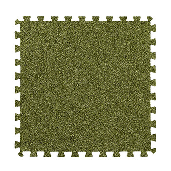 满铺地毯家用短绒面客厅儿童爬行垫榻榻米纯色拼接地垫 草绿色(短绒)