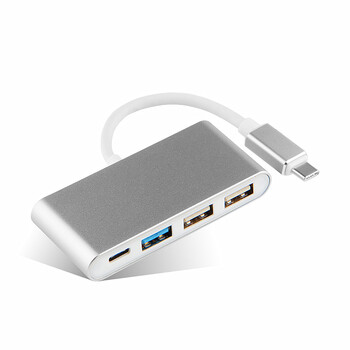 久宇 戴尔灵越5280平板二合一电脑转接器type-c分线器连接usb口集线器