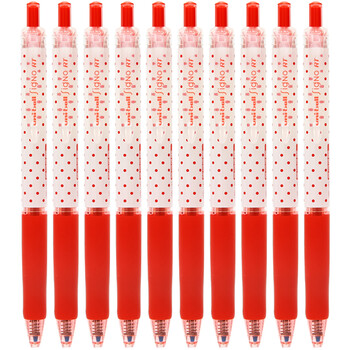 uni 三菱 新款彩色杆波点啫喱笔 umn-138s签字笔/中性笔0.