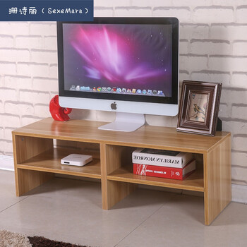 液晶电视机增高架电视柜增高垫高托架子底座加高置物架实木颗粒板 d款