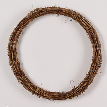 土茯苓藤圈圣诞藤环藤条diy手工裸圈天然田园装饰干花环干树枝 圆形40