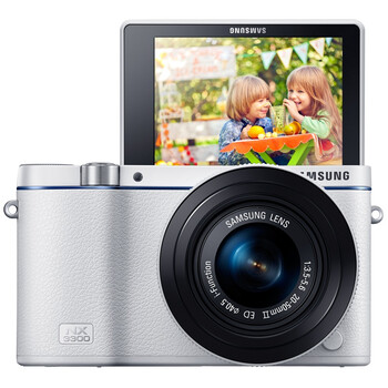 三星（SAMSUNG）NX3300自拍 时尚微型单电套机 （20-50mm） （白色）蓝调经典款 内附16G卡