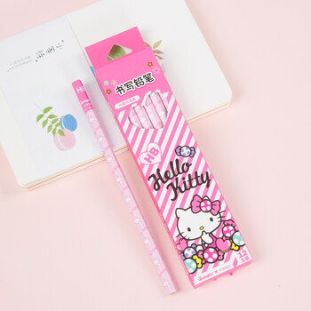 hellokitty凯蒂猫铅笔hb六角杆铅笔 小学生学习用品文具 kt83003粉色