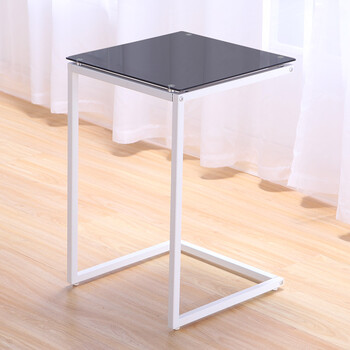 依恋达 移动茶几沙发小边几角几边桌床边桌简约方桌小桌边柜电话几 黑
