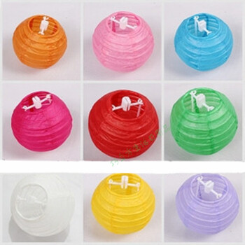 红灯笼纸灯古风日式手提灯笼挂饰吊灯罩纸灯罩灯饰10cm 20cm灯笼单个