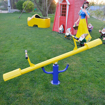 小区健身器材室外户外公园广场社区体育用品儿童娱乐设施跷跷板 地上