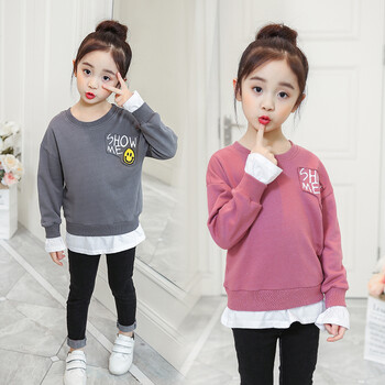 2018春装女童卫衣长袖打底衫6儿童装2-3四5宝宝春季上衣9周岁洋气小