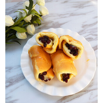 光迅 千里酥 红豆奶香卷 红豆沙拉蛋糕卷传统中式糕点 约500g