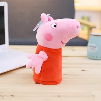 小猪佩奇手偶peppapig粉红猪小妹毛绒玩具公仔佩佩猪玩偶生日礼物
