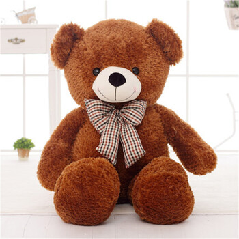 6米泰迪公仔布娃娃大狗熊抱抱熊玩偶情人节礼物 浅棕色 1.6米