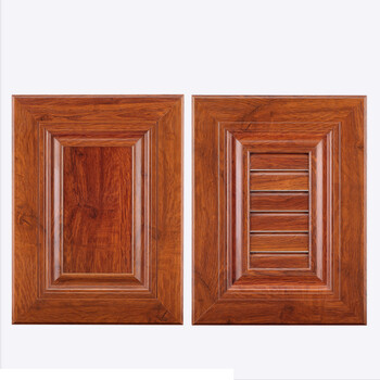 全铝合金仿实木厨房橱柜门百叶网格衣柜钢化玻璃门灶台门定做门板 每