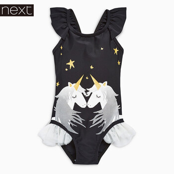 next英国童装2018春女婴独兽褶边泳装179738 单色 5-6岁