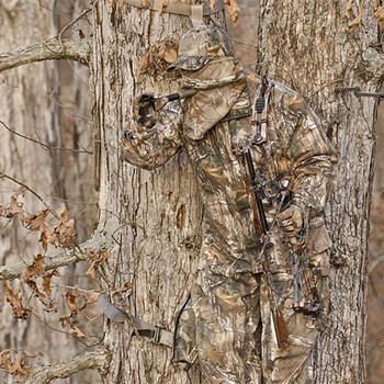 仿生迷彩装防水透气消音军迷伪打猎套装伪装摄影观鸟服迷彩服 套装